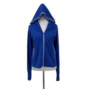 Bolle High Peformance Hoodie Womens M Medium Harbor Space Dye Full Zip Stretch